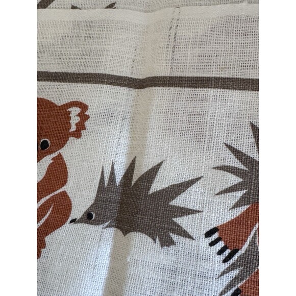 Australia Rodriguez Linen Tea Towel Koala Bear Platypus Animals NWT 31.5”x18.5” - Picture 8 of 8